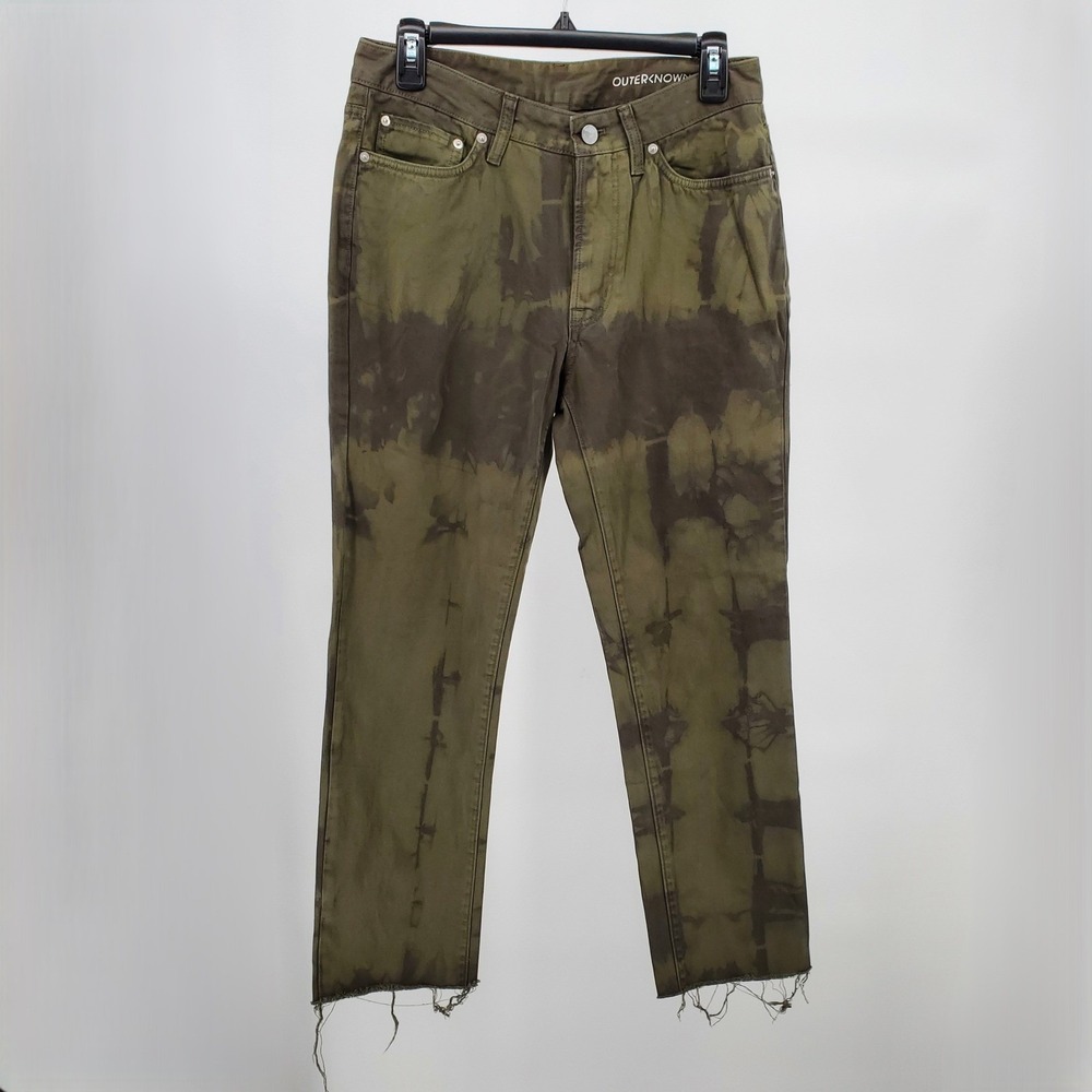 Outerknown Project Vermont Organic Cotton‎ Tie Dye S E A Jeans Olive Green 29